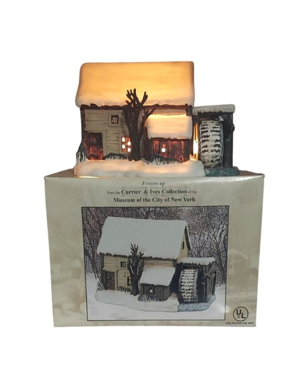 Frozen Up Porcelain House Currier & Ives City Of New York Museum 2002 Christmas